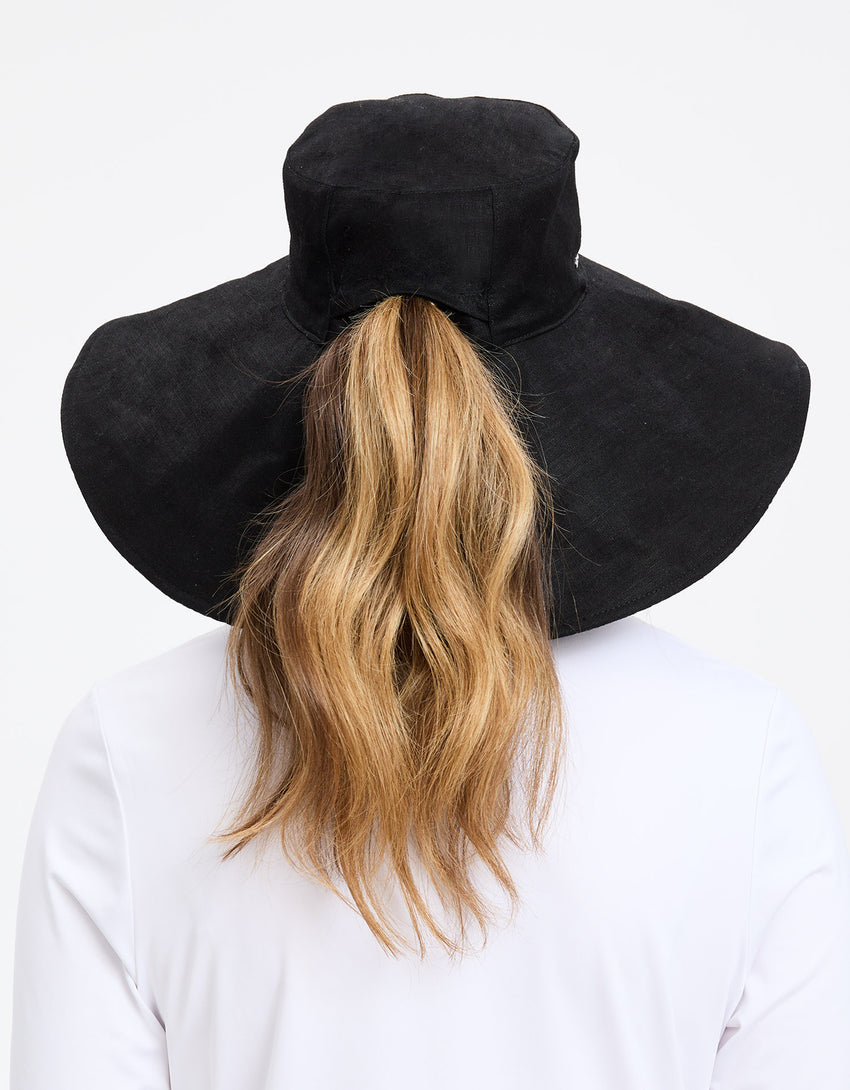 Ultra Wide Cotton Linen Hat UPF 50+ | Women's UV Protection Sun Hat