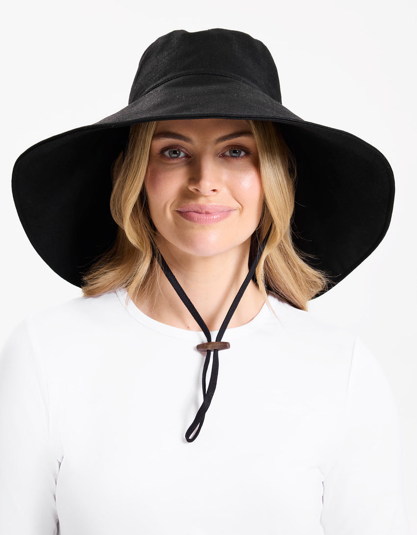 Ultra Wide Cotton Linen Hat UPF 50+ | Women's UV Protection Sun Hat
